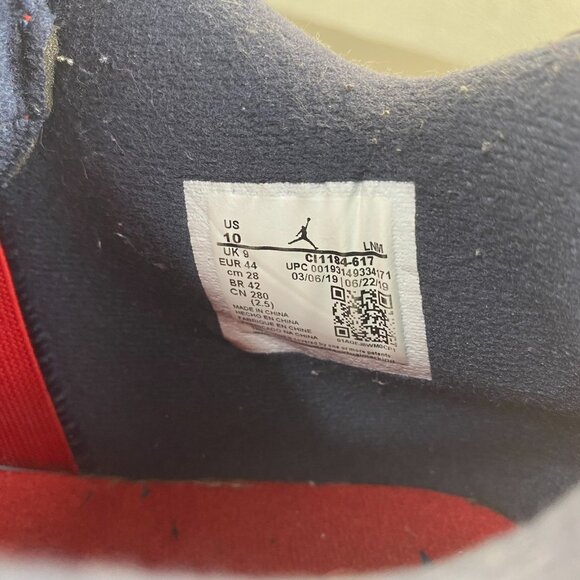 Size 10 Men’s Nike Air Jordan 4 Retro FIBA Red White CI1184-617  RARE clean main image 8